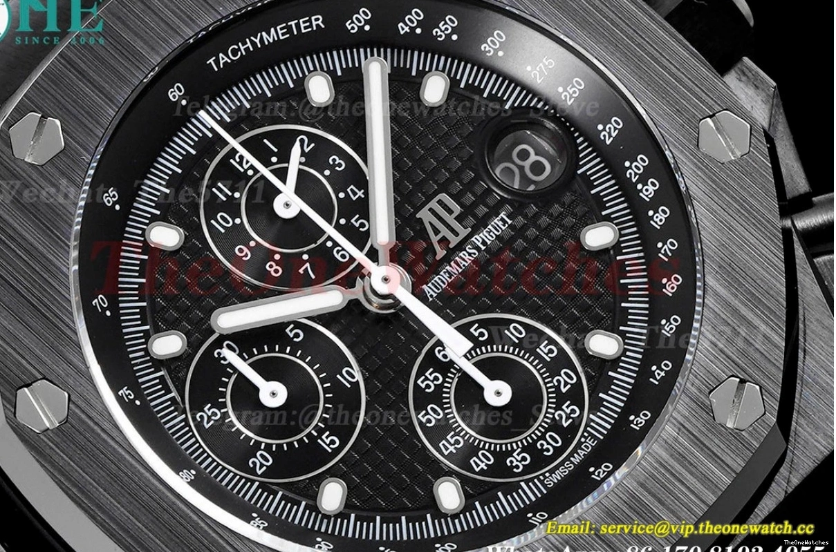 42mm PVD A7750 APF Offshore Dial Black Royal Oak PVD 1224